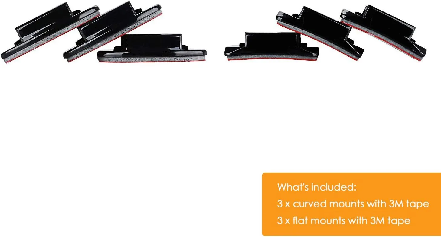 Helmet Adhesive Mounts Curved Sticky Flat Attachment for GoPro