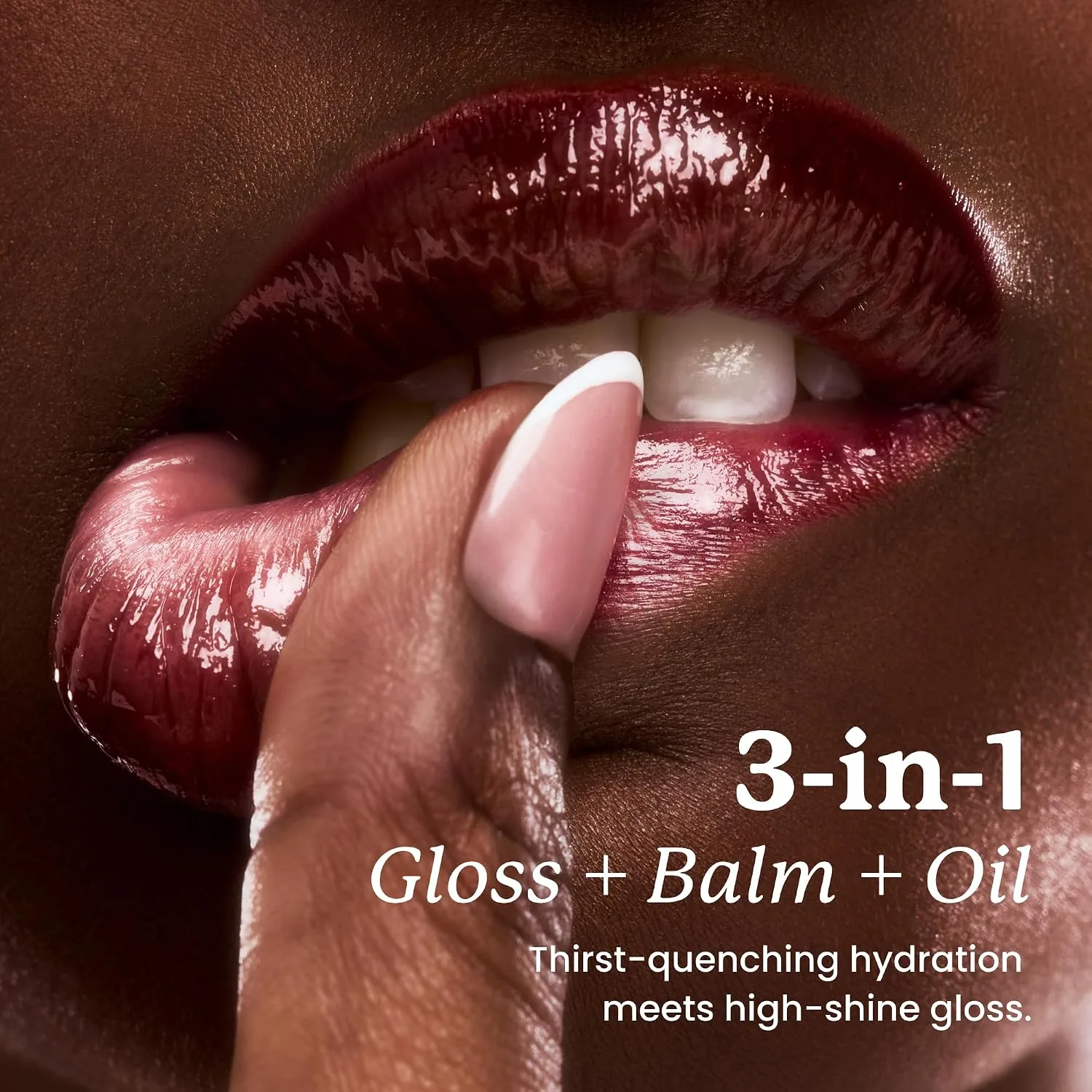 Sacheu Lip Elixir Hydrating Lip Gloss, High-Shine, Clear & Sheer Pink
