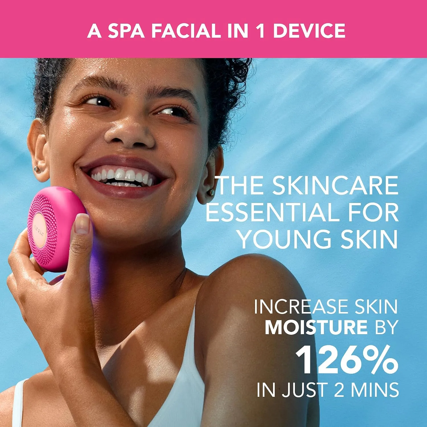 FOREO UFO 3 mini Face Mask Skincare - Face Moisturiser, Red Light