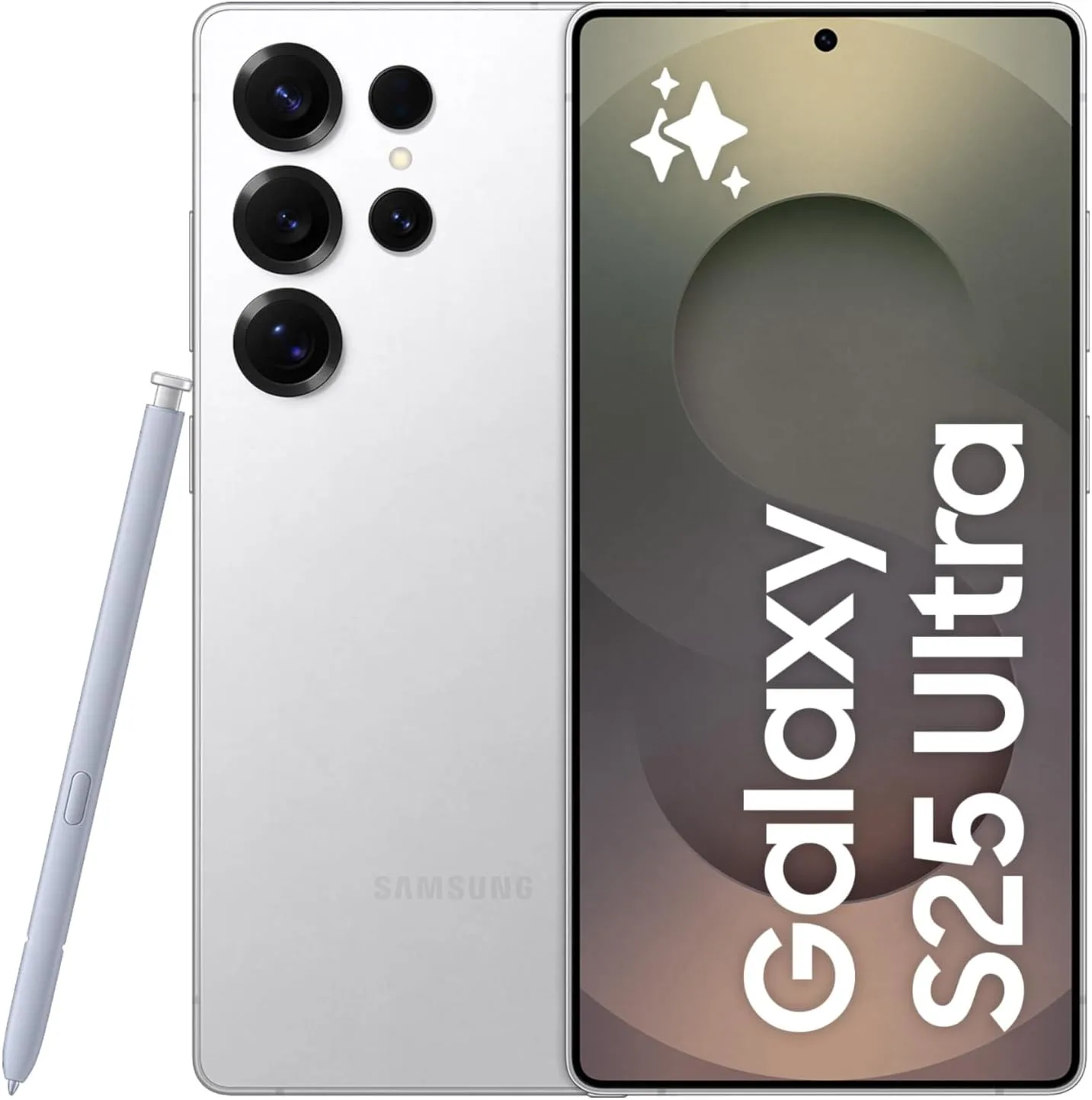 Samsung Galaxy S25 Ultra, 256GB, Titanium White Silver - Locked to AT&T (Renewed)