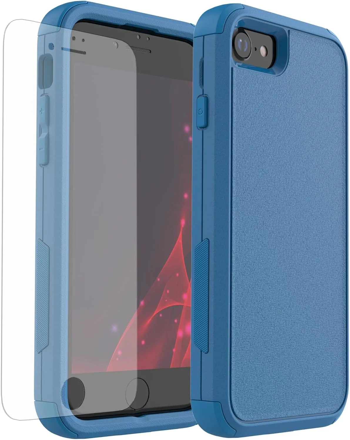 Funda para celular X-belmox Heavy Duty para iPhone SE 2022 Azul Marino