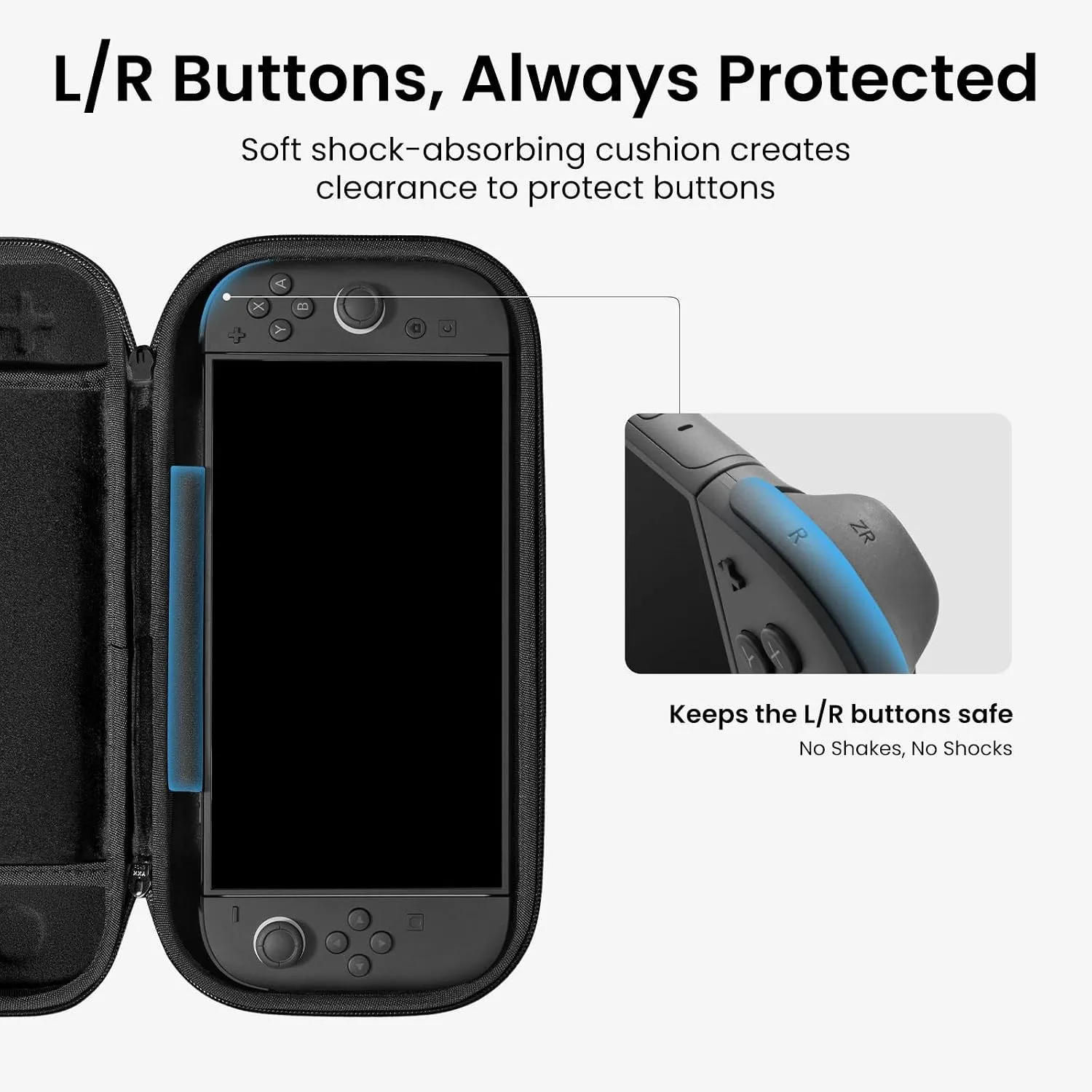 tomtoc Slim Carring Case for Nintendo Switch 2, Military Grade Protection