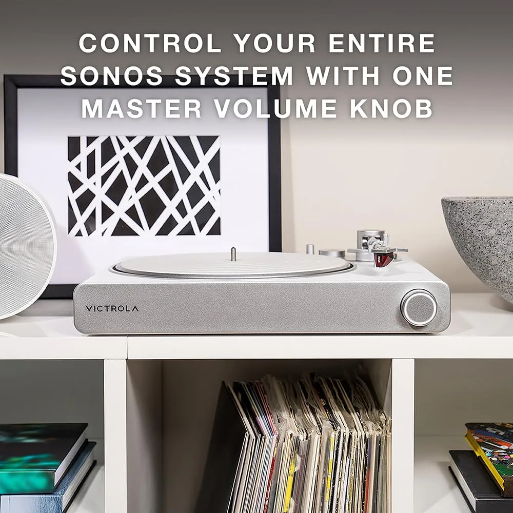 Victrola Stream Carbon - Wi-Fi Turntable, Works with Sonos - White