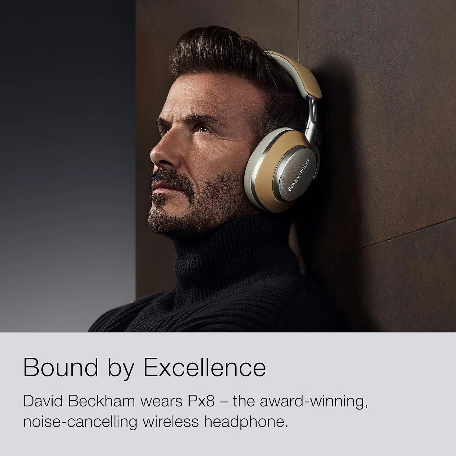 Bowers & Wilkins Px8 Over-Ear Wireless Headphones, Tan