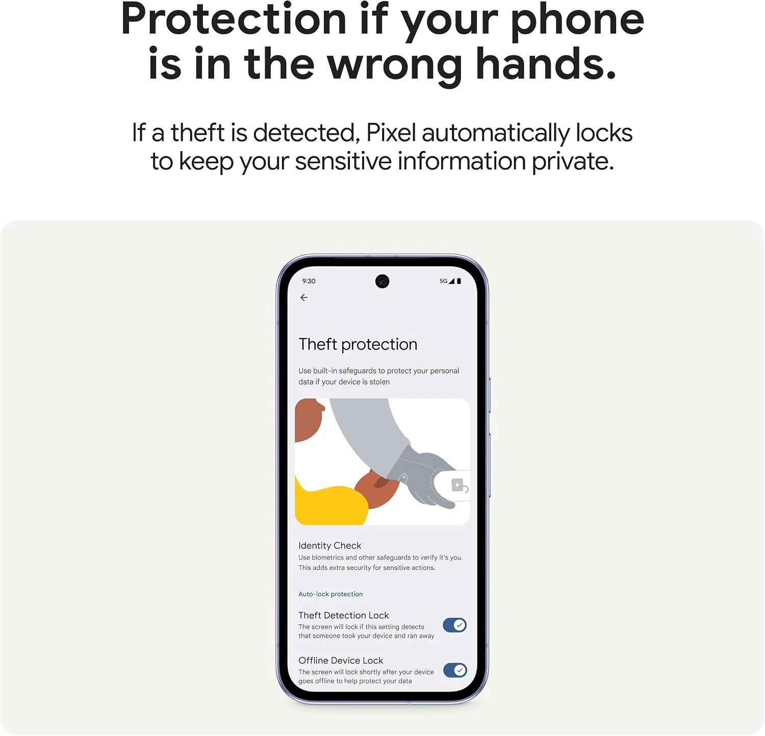 Google Pixel 9a, 128GB, Iris - Unlocked (Renewed)