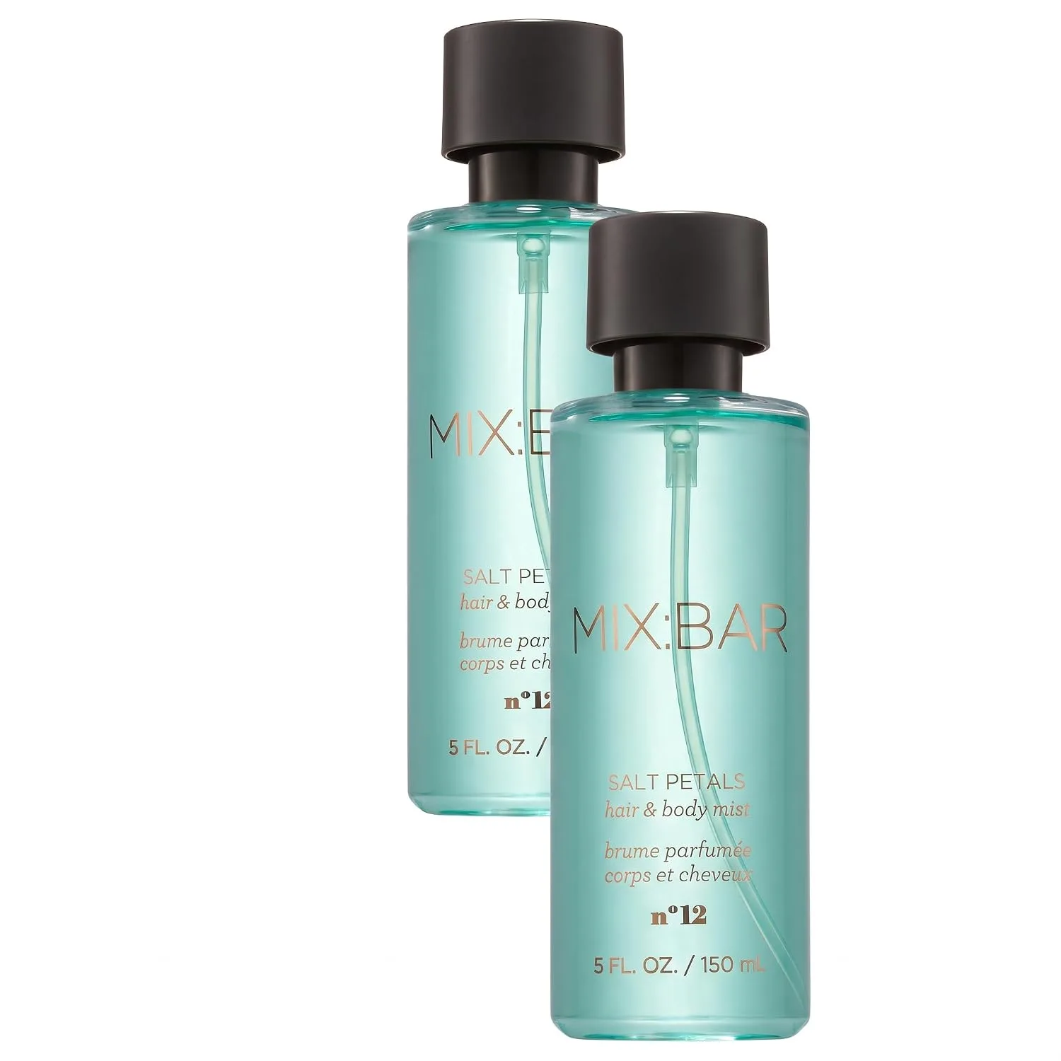 MIX:BAR Salt Petals Body Spray & Hair Mist for Women, Paraben-Free, Vegan & Cruelty-Free, 5oz (Pack of 2)