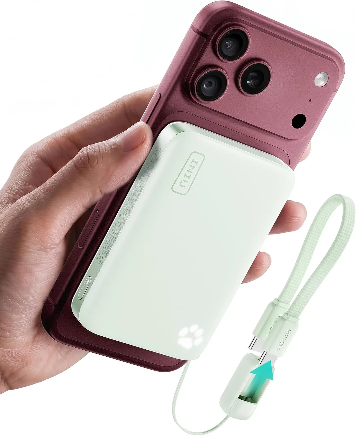 INIU for MagSafe Qi2.2 25W Portable Charger, Compact 10000mAh Power Bank