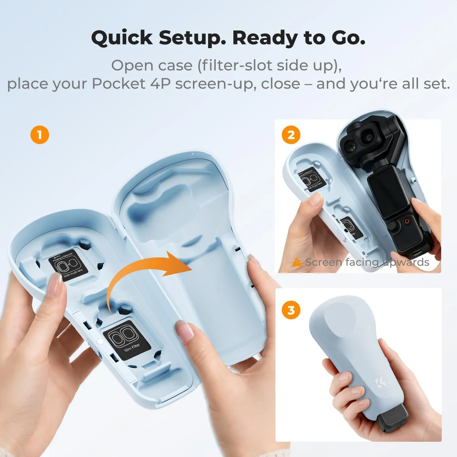 K&F CONCEPT Protective Case Compatible with DJI Osmo Pocket 4P