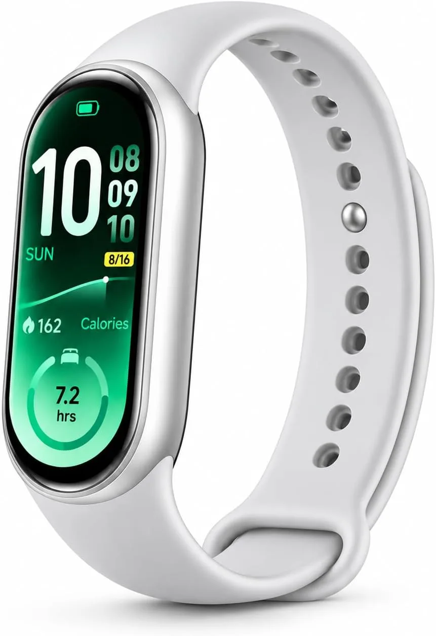 Xiaomi Smart Band 11 (2026) Fitness Tracker Black, 1.72" AMOLED Screen, 5ATM Waterproof, Heart Rate & SpO2Monitor, Sleep HRV, 150+ Sports Modes, 21-Day Battery, Android & iOS Compatible (Silver)