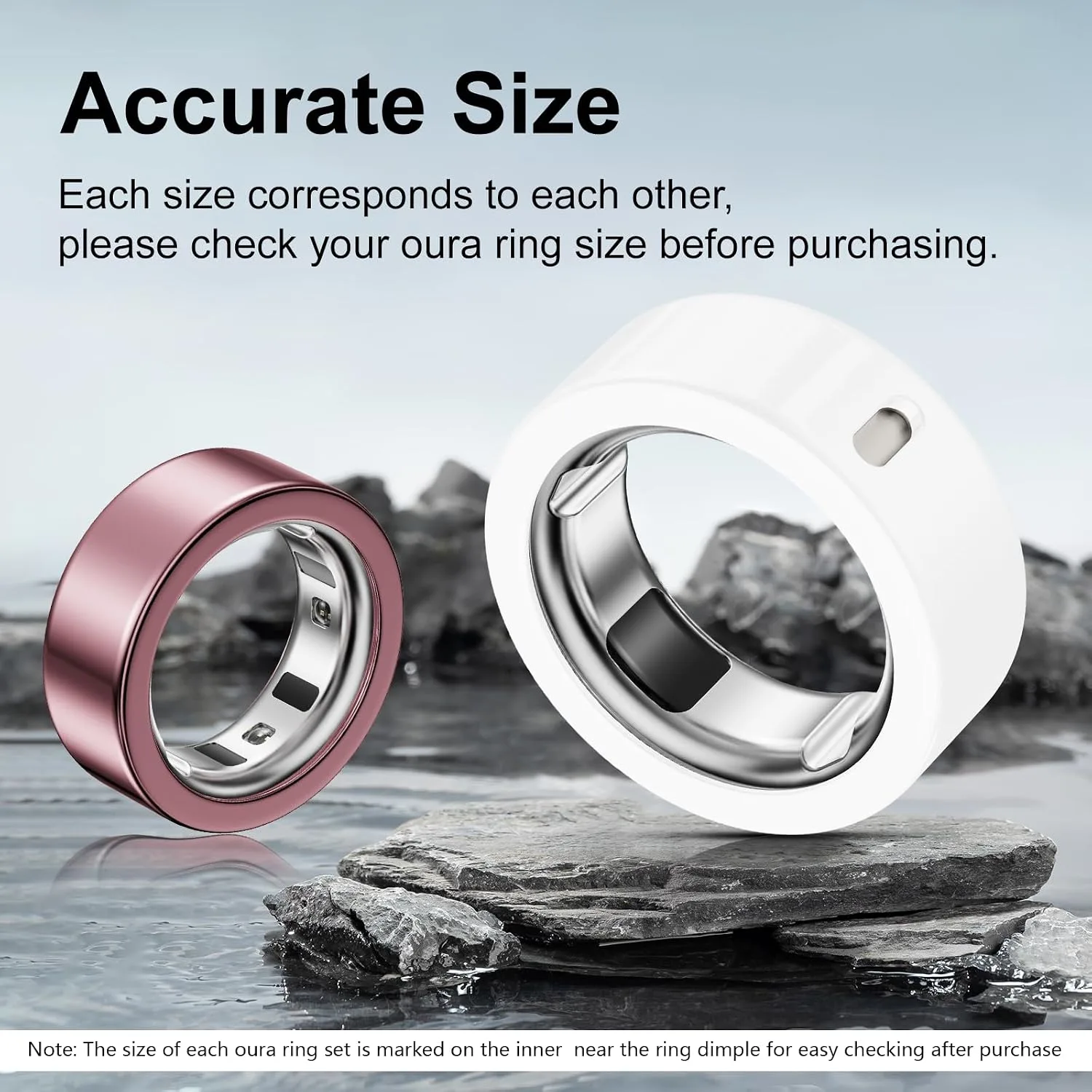 5 Pack Covers Compatible with Oura Ring 4/Oura Ring 3-Size 13