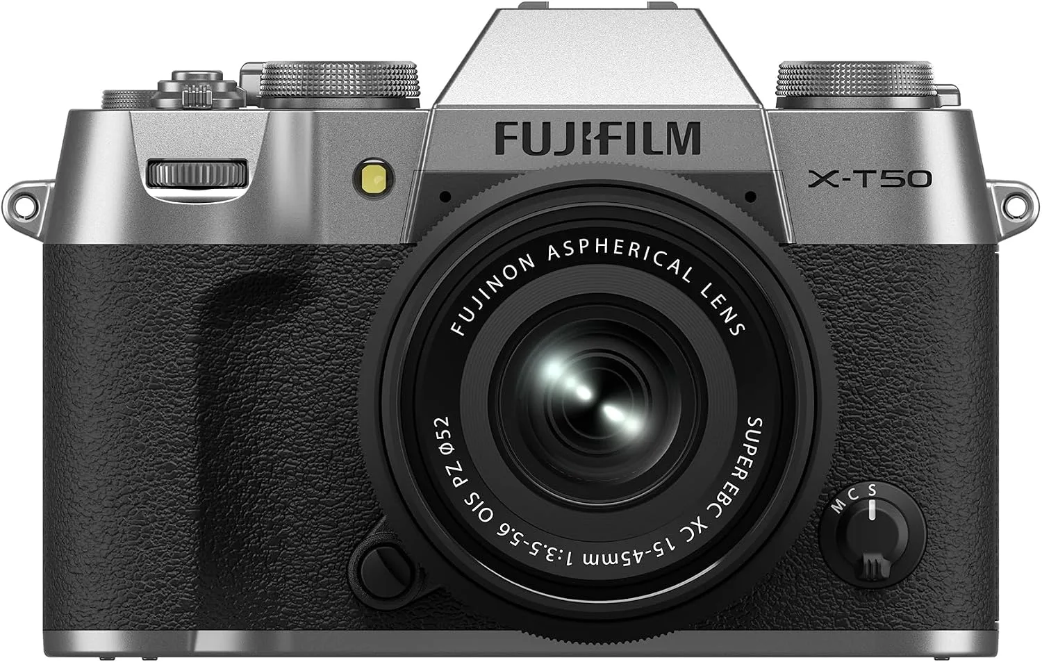 Fujifilm X-T50 Mirrorless Digital Camera XC15-45mmF3.5-5.6 OIS PZ Lens Kit - Silver