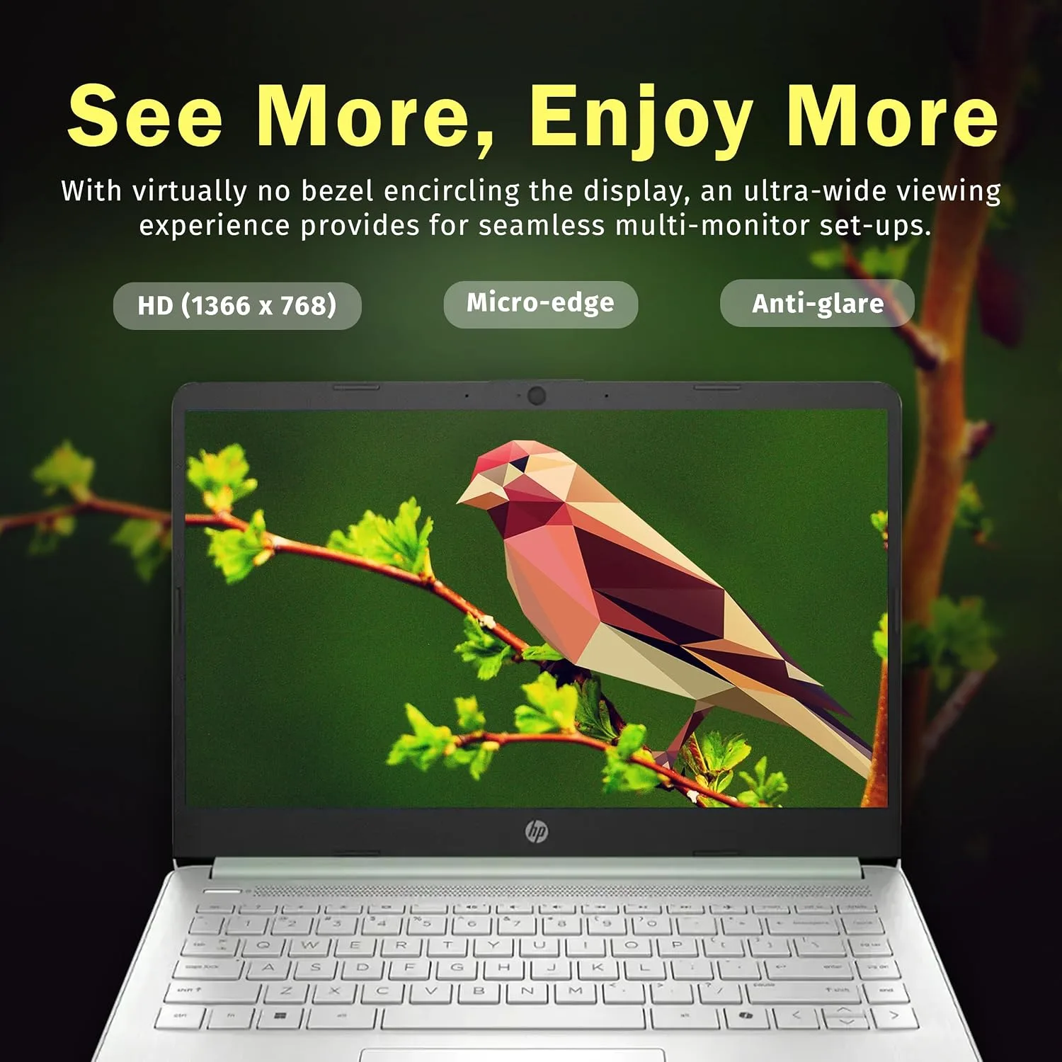 HP Stream 14" HD Laptop, Intel Processor N150, 4GB RAM, 128GB UFS, Intel Graphics, Copilot, Fast Charge, Wi-Fi 6, Windows 11 S, Green (Renewed)