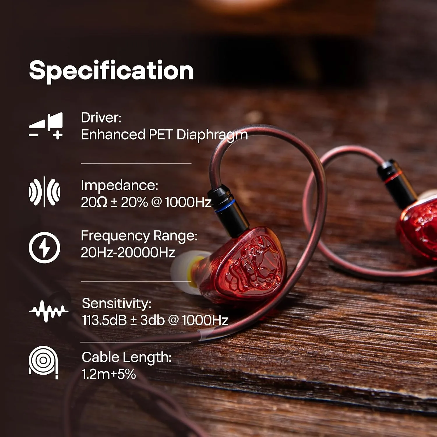 Linsoul TANGZU Wan'er S.G II 10mm Dynamic Driver HiFi Wired Earbuds IEMs