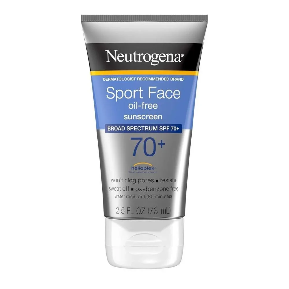 Neutrogena Sport Face Sunscreen Lotion SPF 70+, 2.5 fl. oz - 2.5 Fl Oz (Pack of 1)