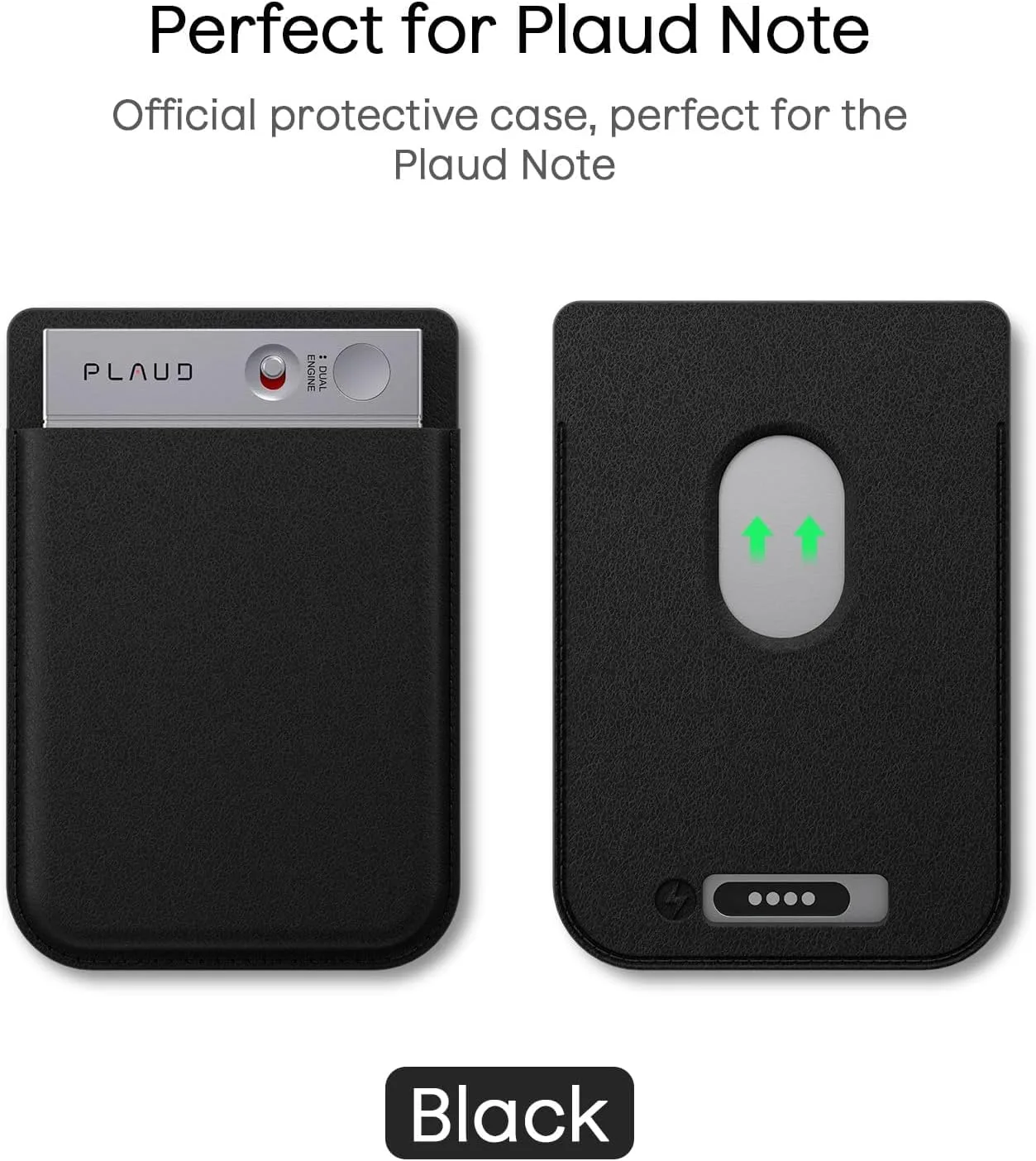 Replacement (Not for Note Pro) Magnetic Carrying Leather Case for Plaud Note AI Voice Recorder – Thin Phone Wallet Attachment, Compatible with All Phone (Original Equipment Included)
