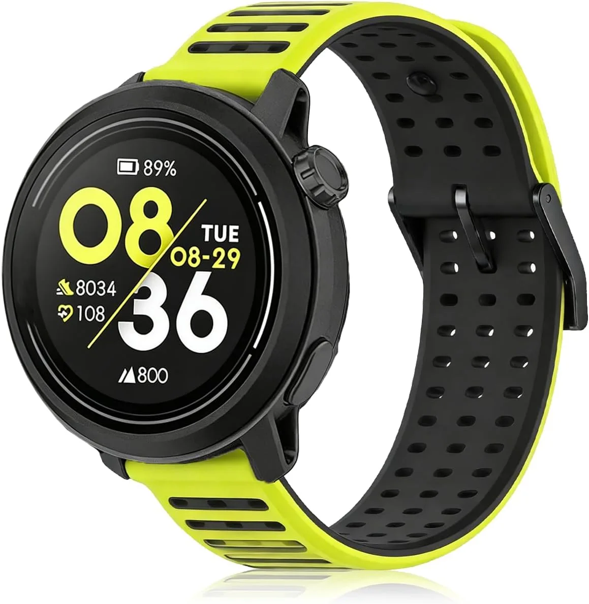 Silicone Replacement Bands Compatible with COROS PACE 3/4/Pro, COROS APEX PRO/2 Pro/APEX 46 MM/4 42MM, Soft & Breathable Smartwatch Straps for Women and Men
