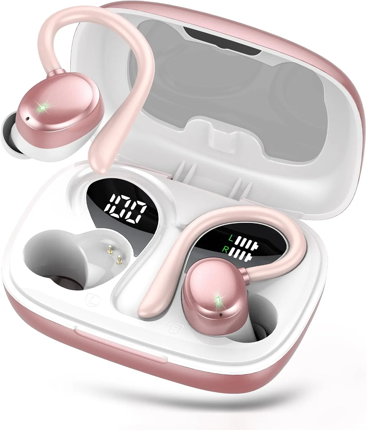 Audífonos Bluetooth Kt1 A12 True Wireless Over-Ear IPX7 Negro