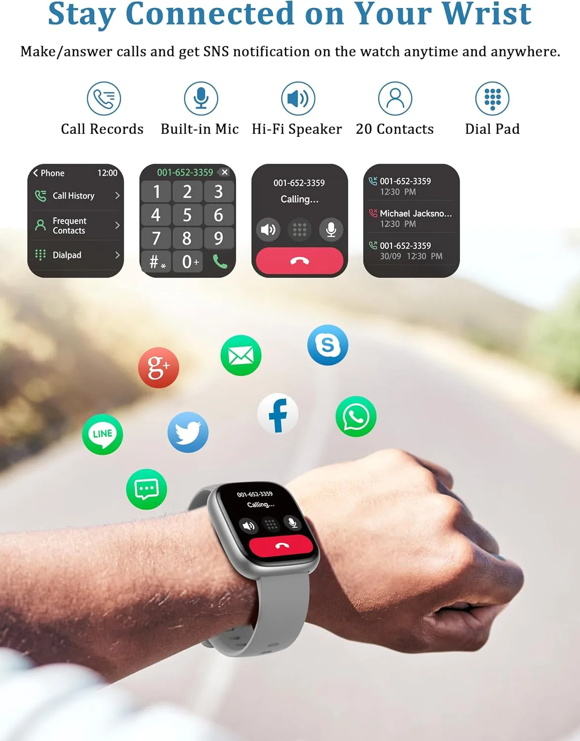 LODIMEKE Smart Watch, Alexa Built-in, Answer/Make Calls 44mm Smartwatch Women Men, 1.83" Sports Watch IP68 Waterproof, Heart Rate Sleep Stress Monitor, Step Counter Watch for Android & iOS Phone