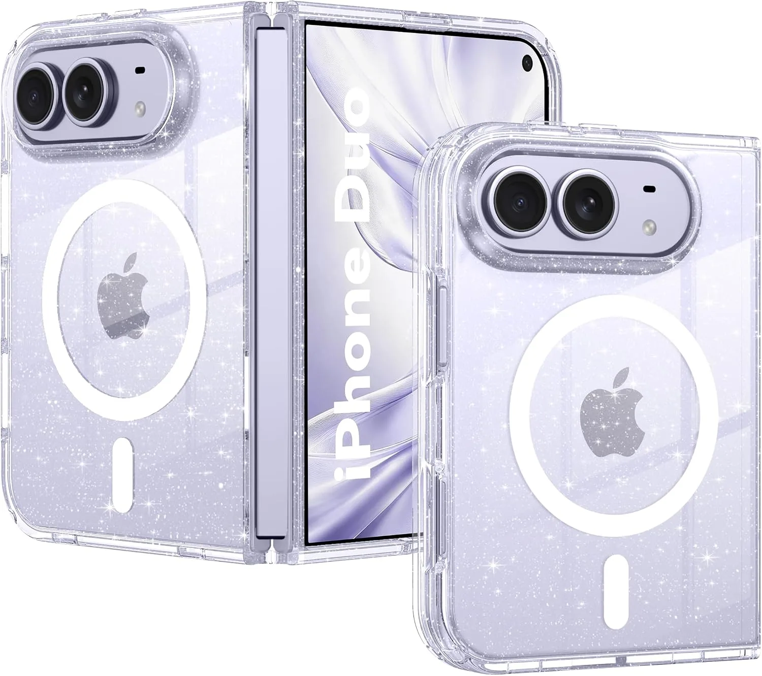 Carcasa Bentoben Magnetic para iPhone Duo 2026 Transparente con Brillo