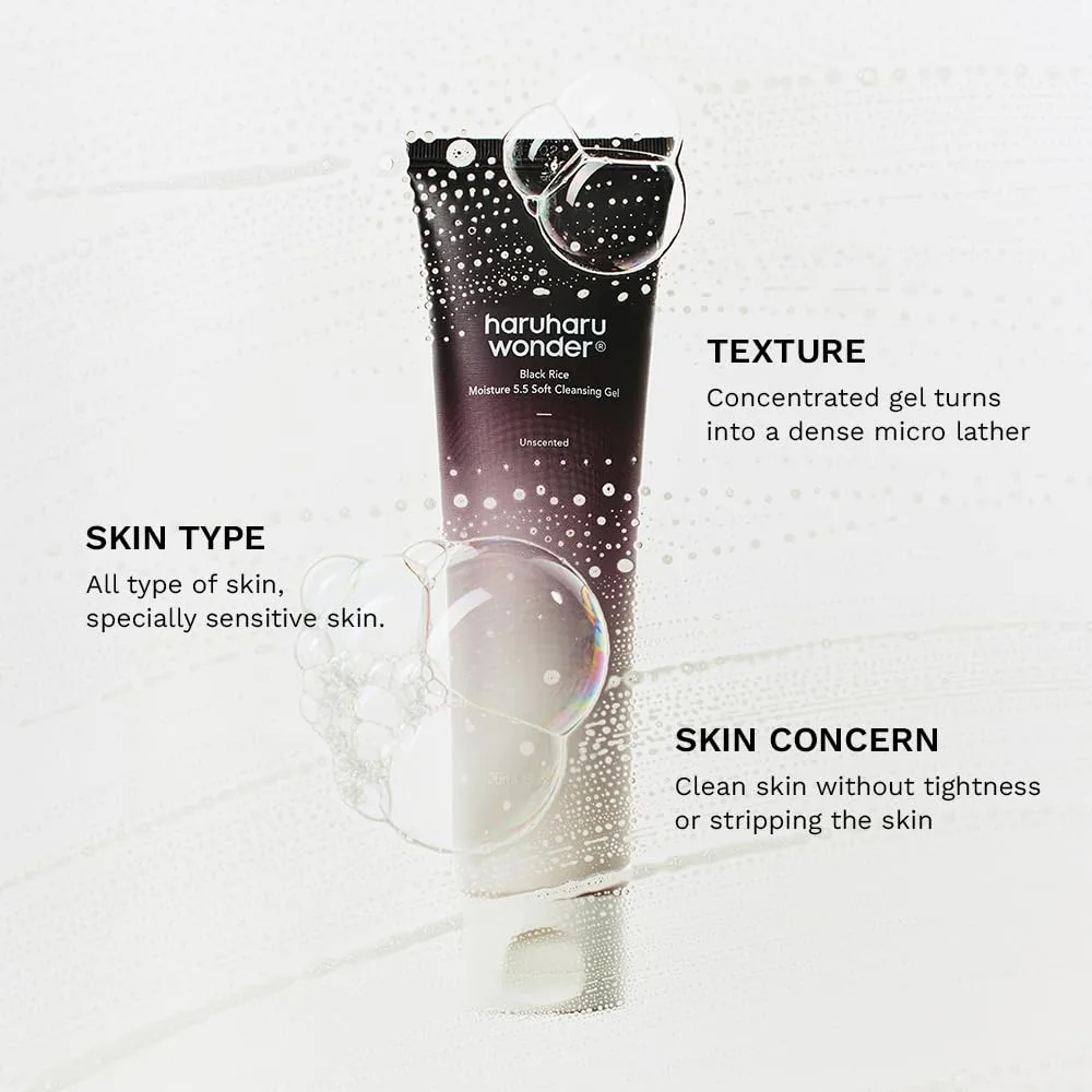 HARUHARU wonder Complete Cleansing Duo, Cleansing Oil, pH 5.5 Cleansing Gel