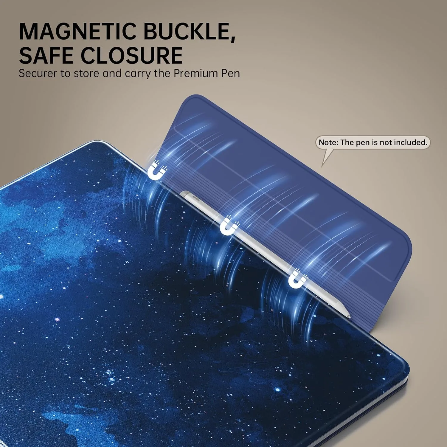 MoKo Magnetic Case for 11" Kindle Scribe 3rd & Colorsoft 1st,Blue Sky