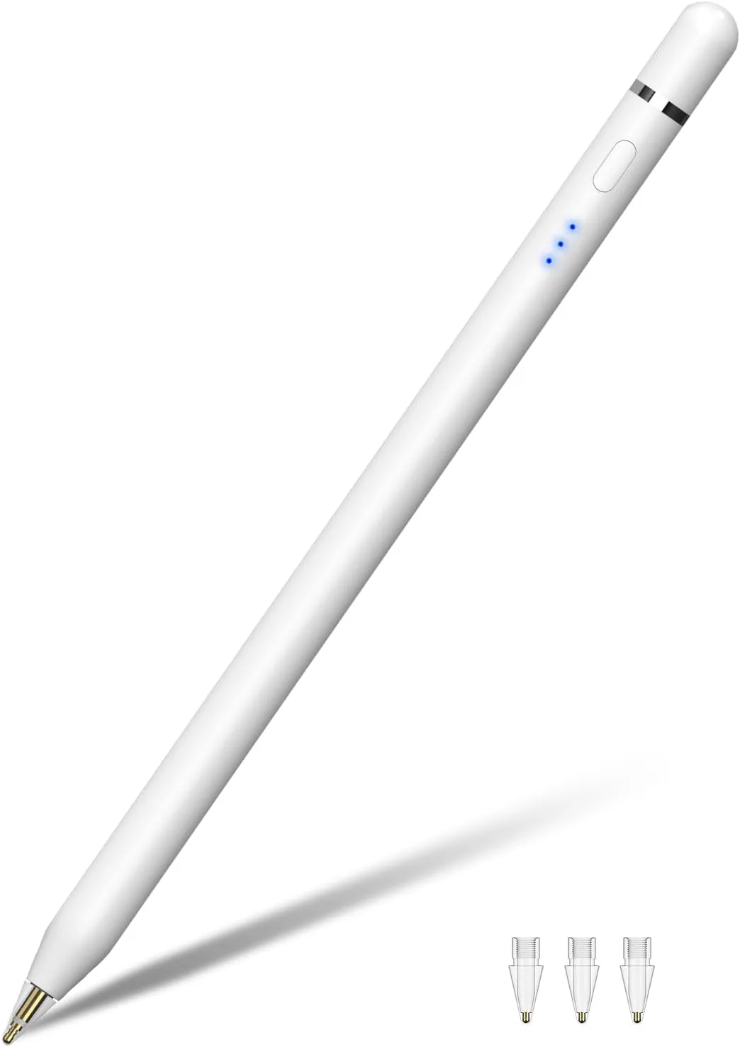Stylus Pen for Apple iPad 2018–2026, Magnetic Charging iPad Pencil 2nd Generation &1st Generation with Tilt Sensitivity& Palm Rejection, Pencil for iPad A16 Pro 11/12.9/13, Air, Mini Transparent Tip