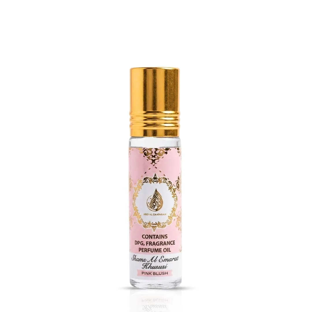 Ard Al Zaafaran Pink Blush Shams Al Emarat Khususi Roll-On Perfume Oil 10ml (0.34 fl oz)