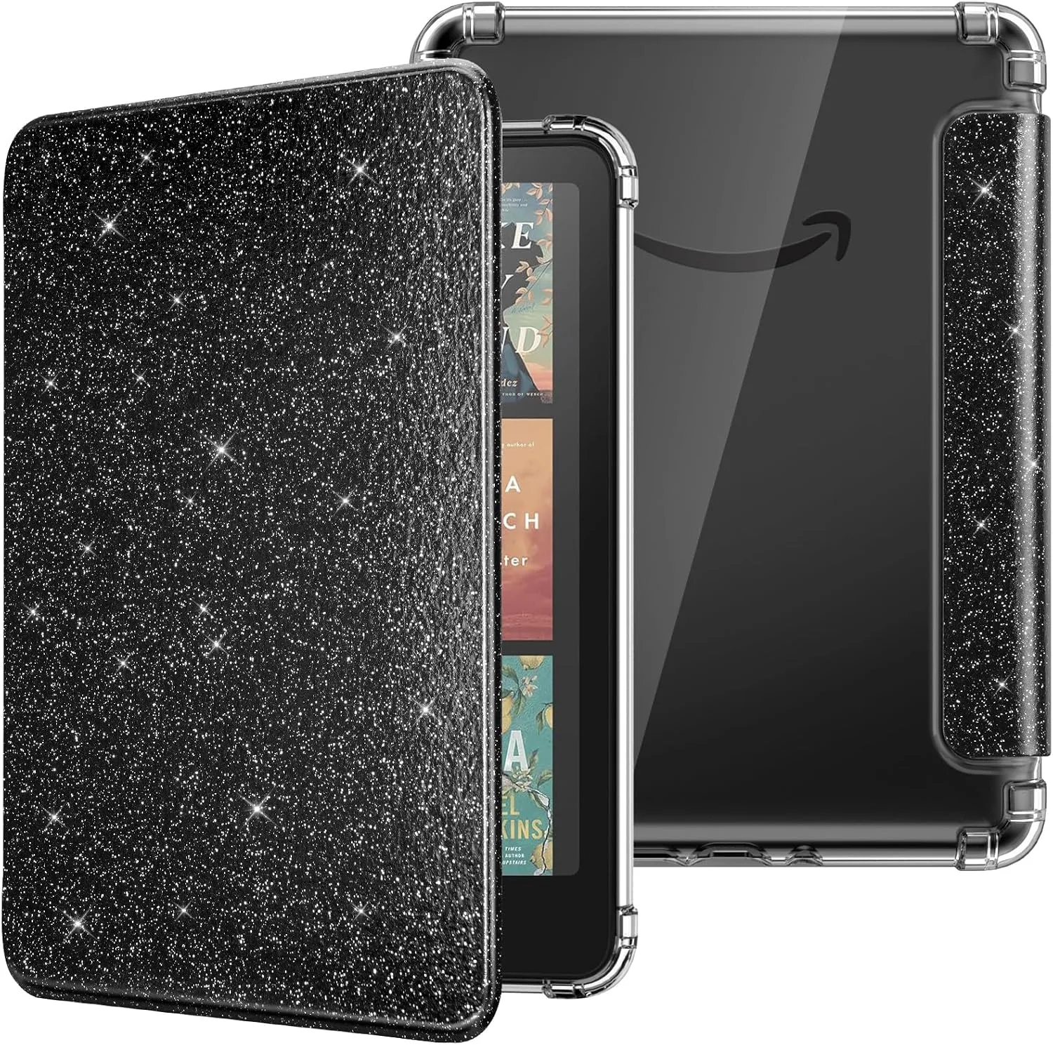 Estuche MoKo para Kindle Paperwhite 12ª Gen y Colorsoft 2024 Negro con Brillo