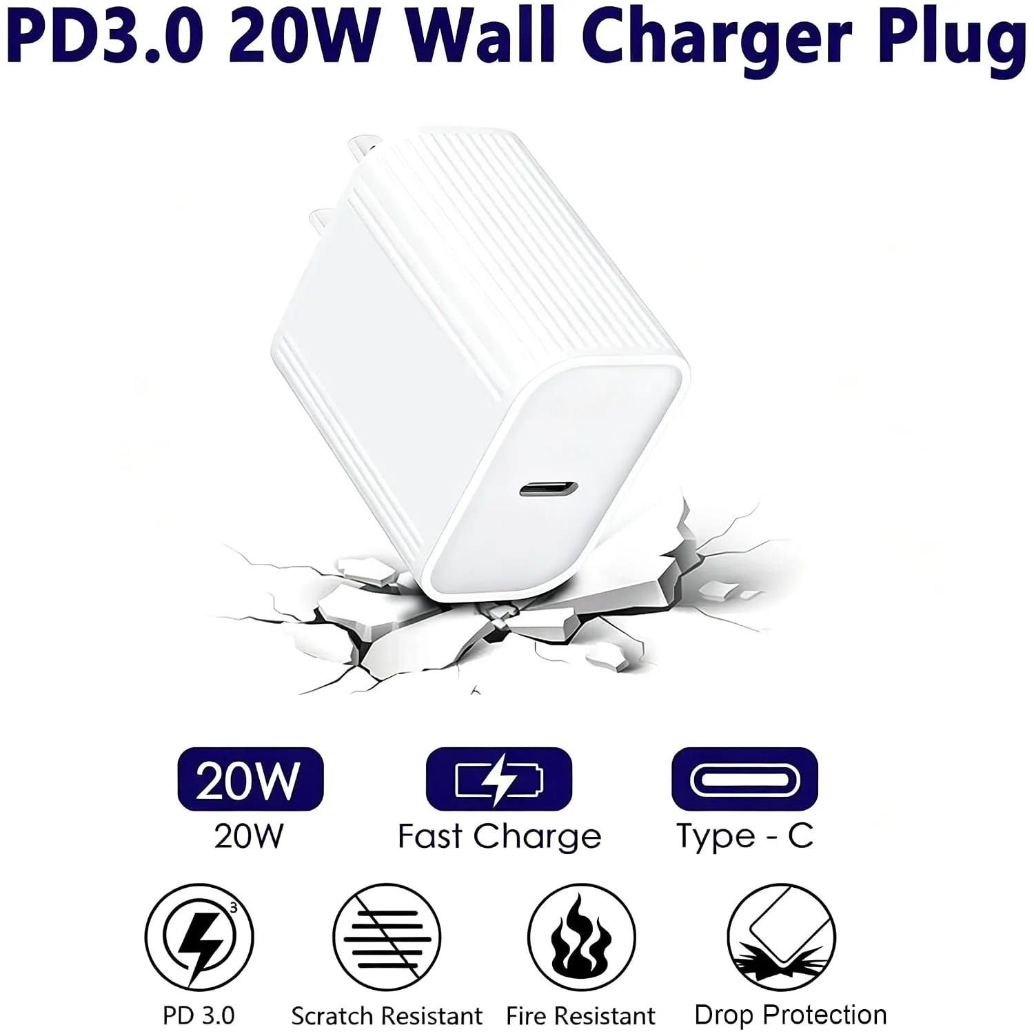 iPhone Fast Charger Cable,Fast Charger iPhone 20W PD USB C Wall Charger Type C Power Adapter Lightning Cable Fast Charging Plug Compatible with iPhone14/13 Pro/12/11/XS/Max/XR/X/8 Plus/SE 2022,iPad