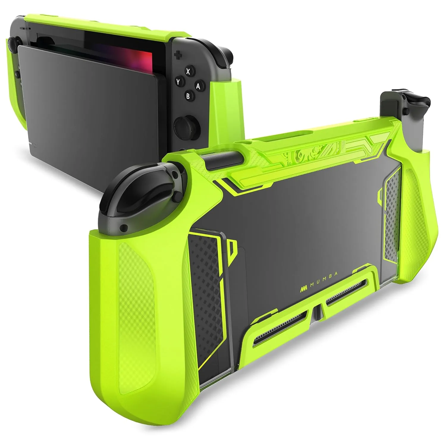 Funda Mumba Blade Series para Nintendo Switch 2017 Verde con agarre TPU