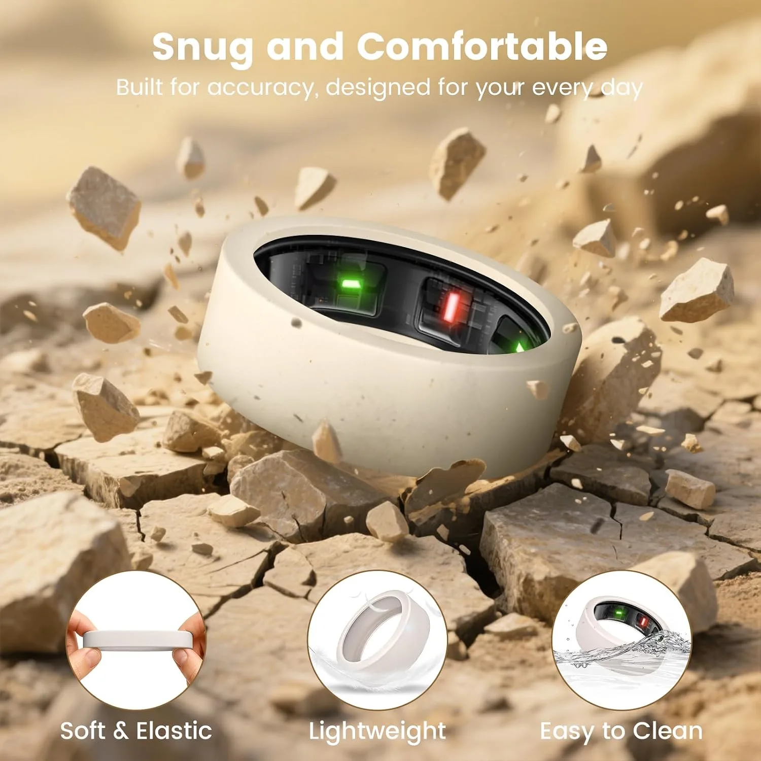 4 Pack Ultra-Thin Covers Compatible with Oura Ring Gen 4/Oura Gen 3 Cover