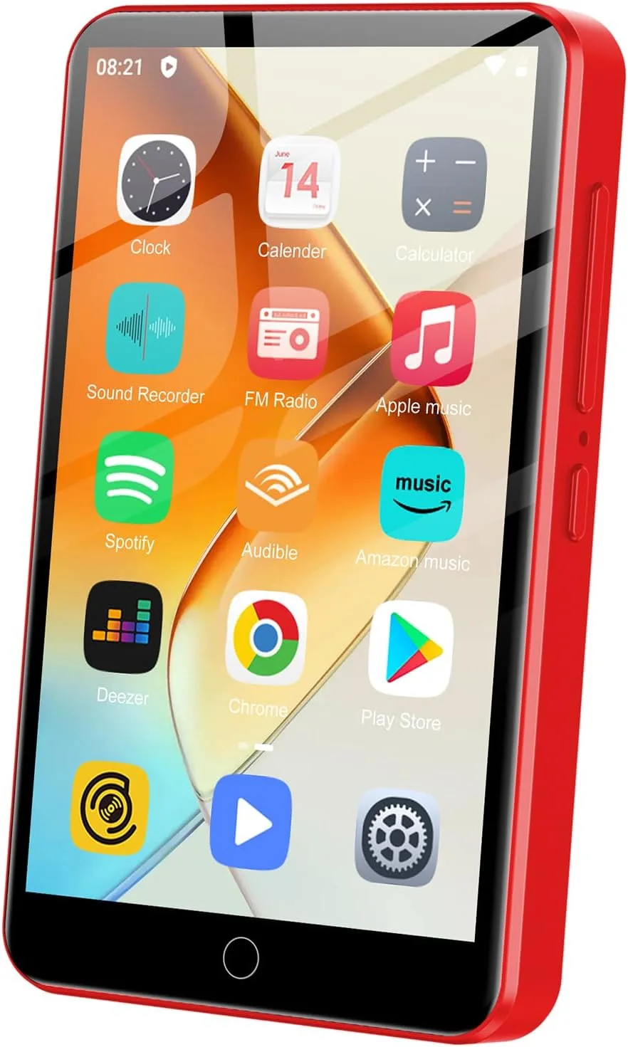 MP3 Player with Bluetooth and WiFi, ZAQE 80GB Storage & Android OS, 4" Touch Screen, FM Radio, Kids MP3 & MP4 Player with Spotify Google Play Store, Portable Media Player