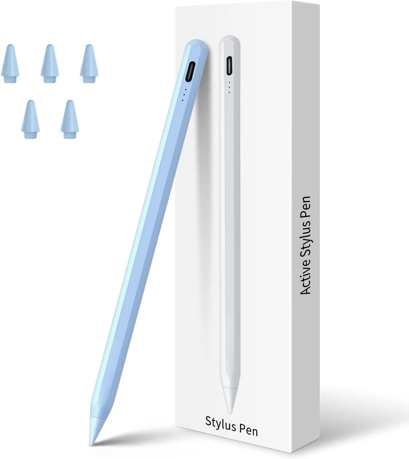 Lápiz Stylus Worktisky para iPad 2018-2025 con carga rápida y sensibilidad al ángulo