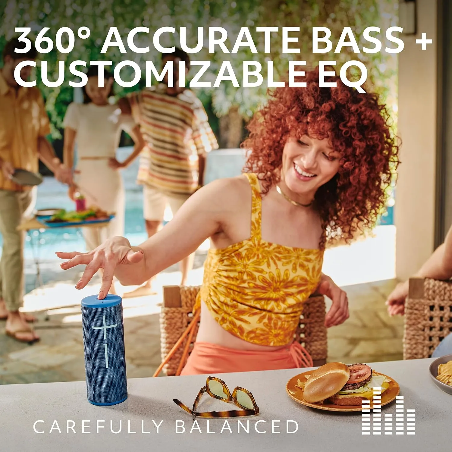 Ultimate Ears Boom 4 Portable Bluetooth Speaker, Waterproof - Blue