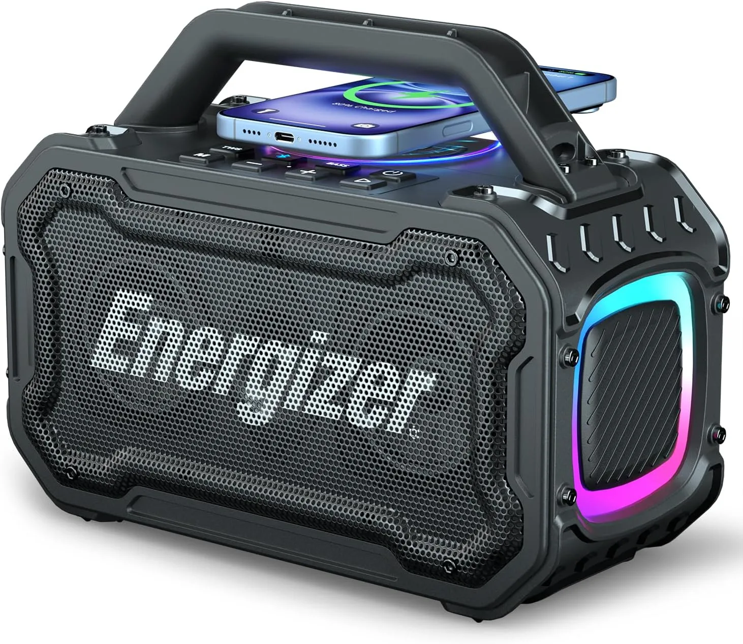 Energizer Outdoor Bluetooth Speakers, 100W Peak Portable Wireless Speaker