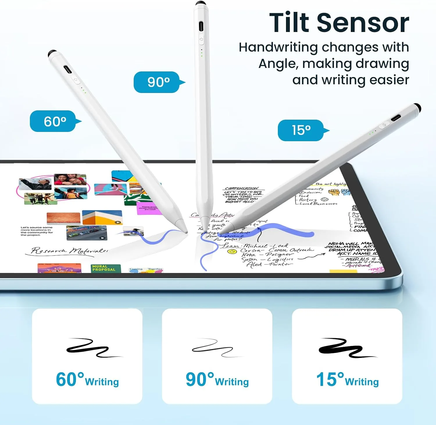 Hastraith Dual Tip Stylus Pen for iPad(2026-2018),13 Mins Fast Charge with Tilt Sensitivity for iPad 11/10/9/8/7/6th Gen,Air 7/6/5/4/3/M3/M2,Pro 13"/12.9"/11"/M4, Mini 7/6/5th, Ceramic White