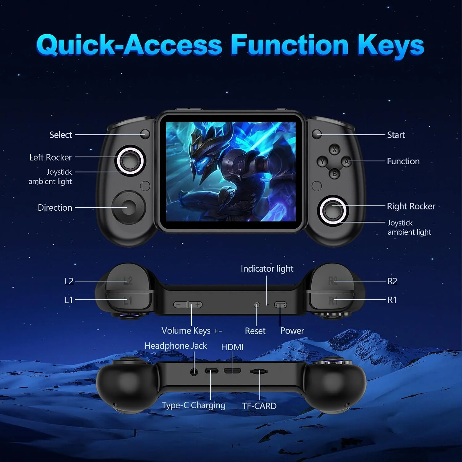 RG43H Pro Retro Handheld Game Console,Dual Game System,Powerful RK3562 Chip