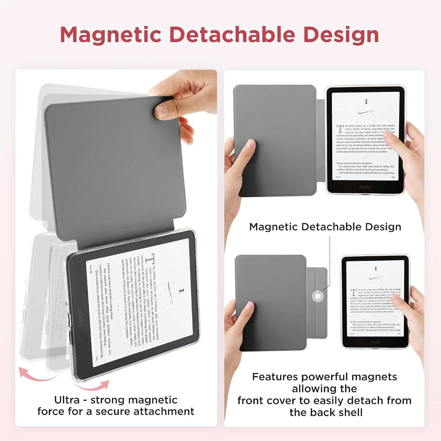 SESENSE Magnetic Case for 7'' Kindle Paperwhite 12th Gen 2024 & Colorsoft