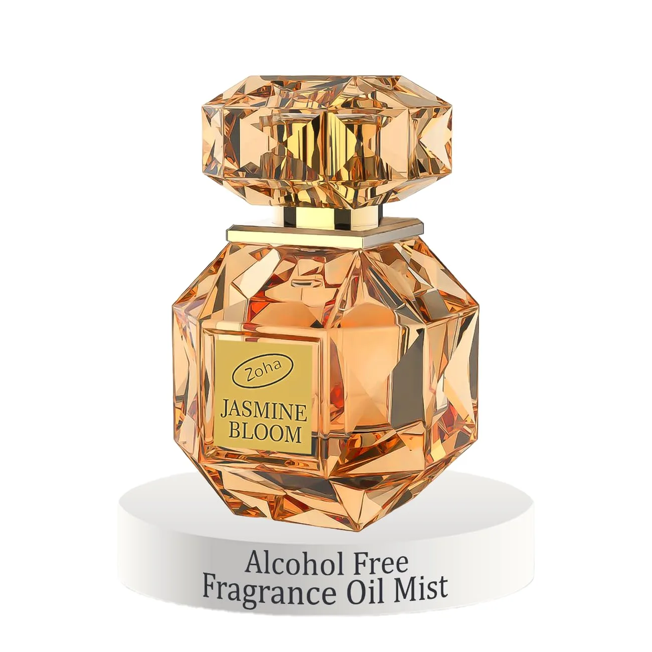 Zoha Jasmine Bloom Perfume Oil Roll On for Women & Men, Alcohol-Free 6ml