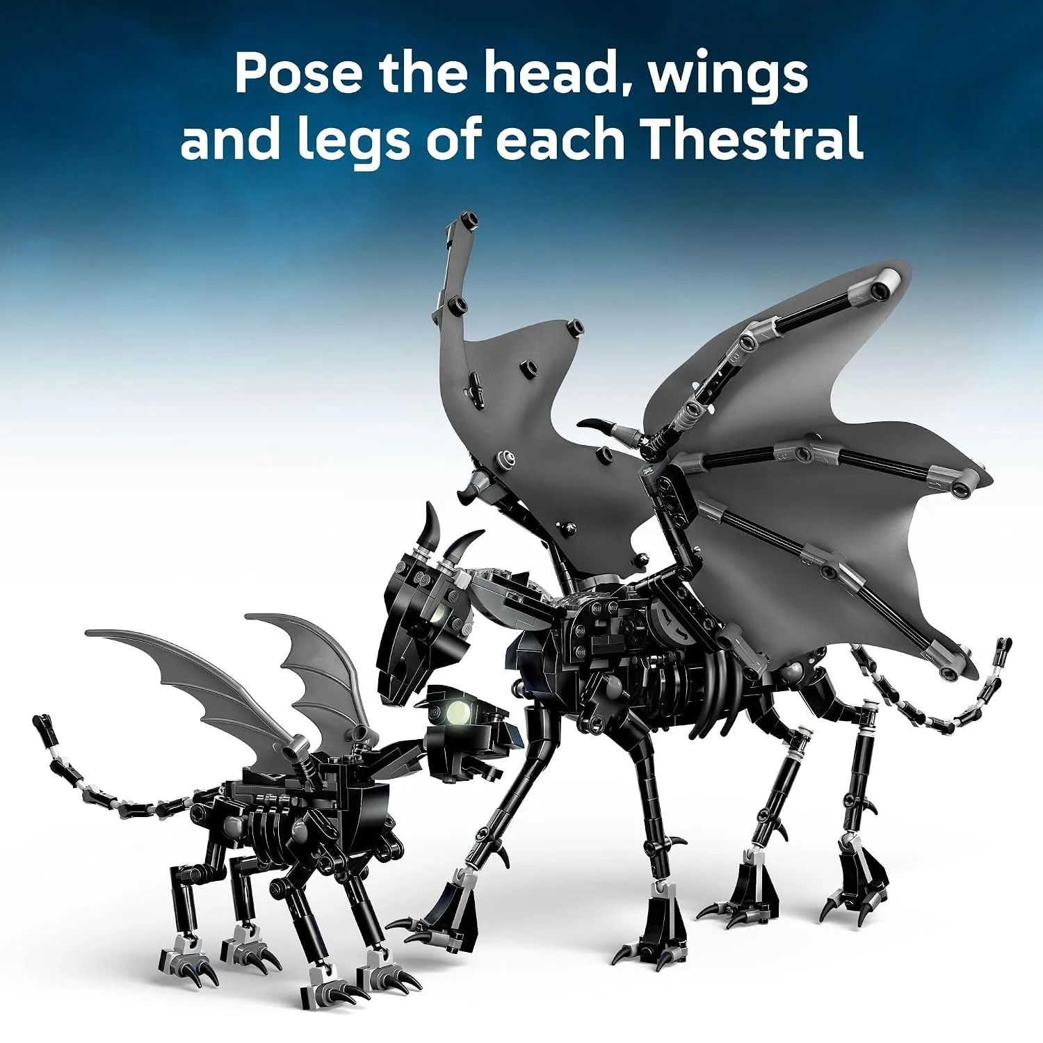 LEGO Harry Potter Thestral Family Building Toy - Pretend Play for Kids, Boys and Girls, Ages 10+ - Collectible Harry Potter Poseable Action Figures - Gift Idea for Birthdays - 76458