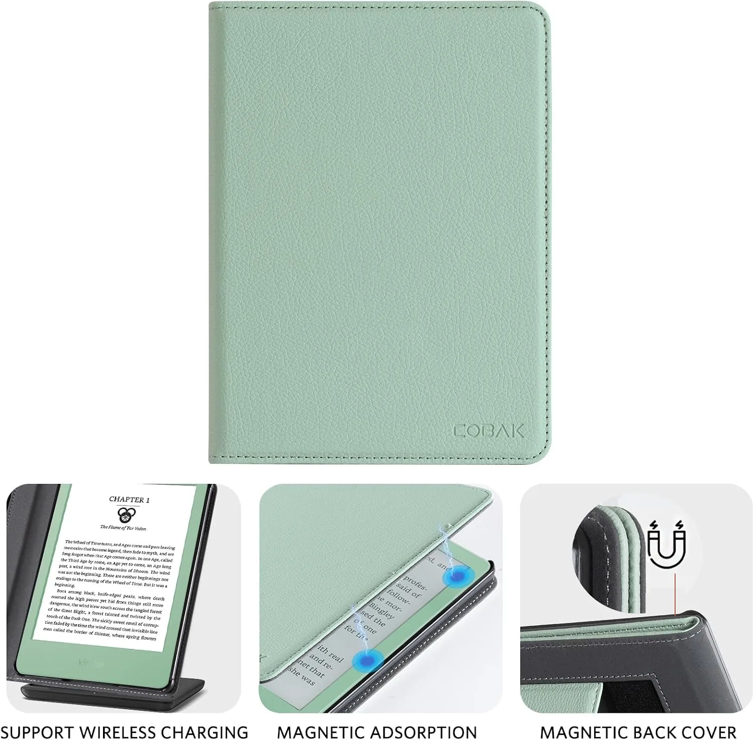 CoBak Case with Stand for for 6" Kindle (2024 & 2022, 11th Gen)
