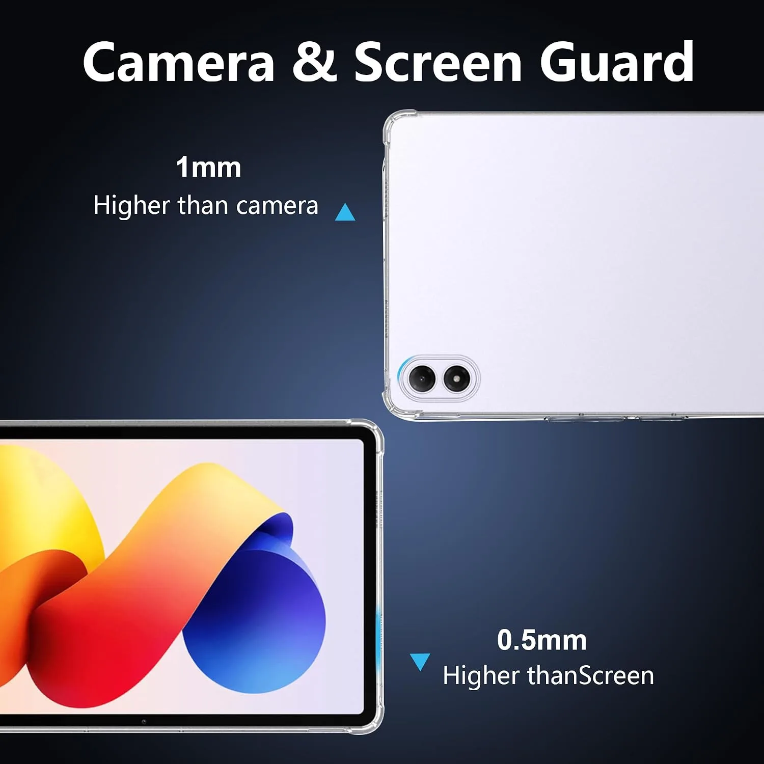 for Redmi Pad 2 Pro 12.1 Case, Lightweight,Quality TPU,Transparency, Anti-Scratch Shockproof,for 2025 Redmi Pad 2 Pro