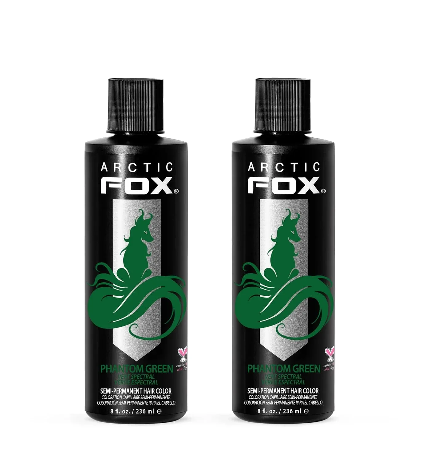 Tintura Semipermanente Arctic Fox Phantom Green 2 x 8 oz