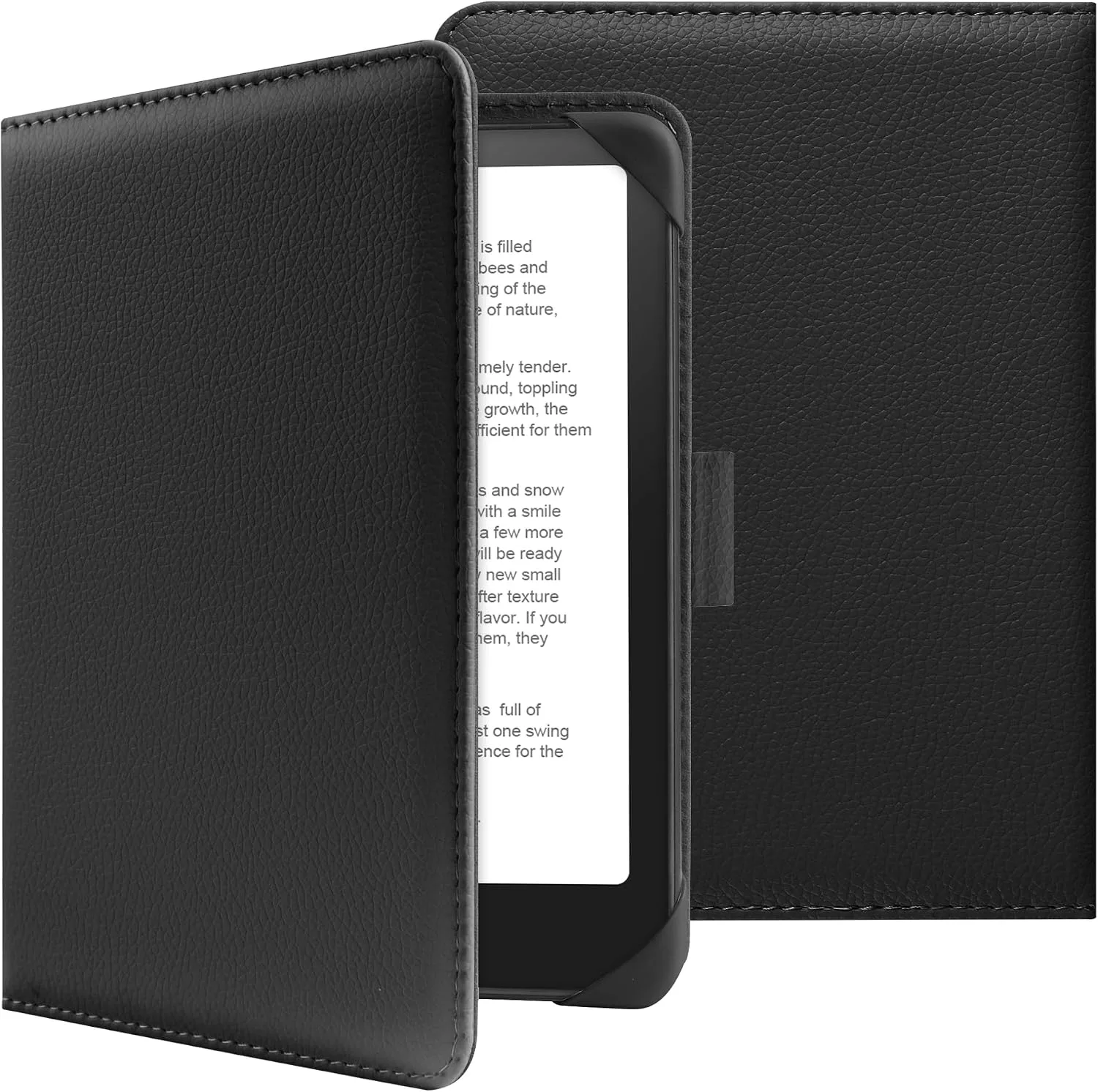 HoYiXi Universal Case for 6-inch Kindle eReader Compatible with Kobo/Voyaga/Pocketbook/Tolino E-Book Reader,6'' eReader Protective Cover with Built-in Card Slot,Black
