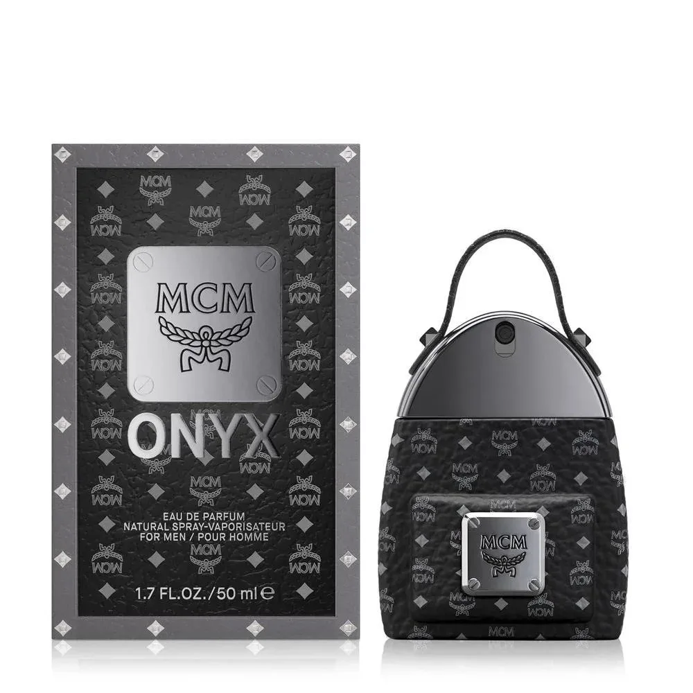 MCM ONYX Eau de Parfum, fragancia masculina de larga duración con esencia Woody Fougère en formato spray