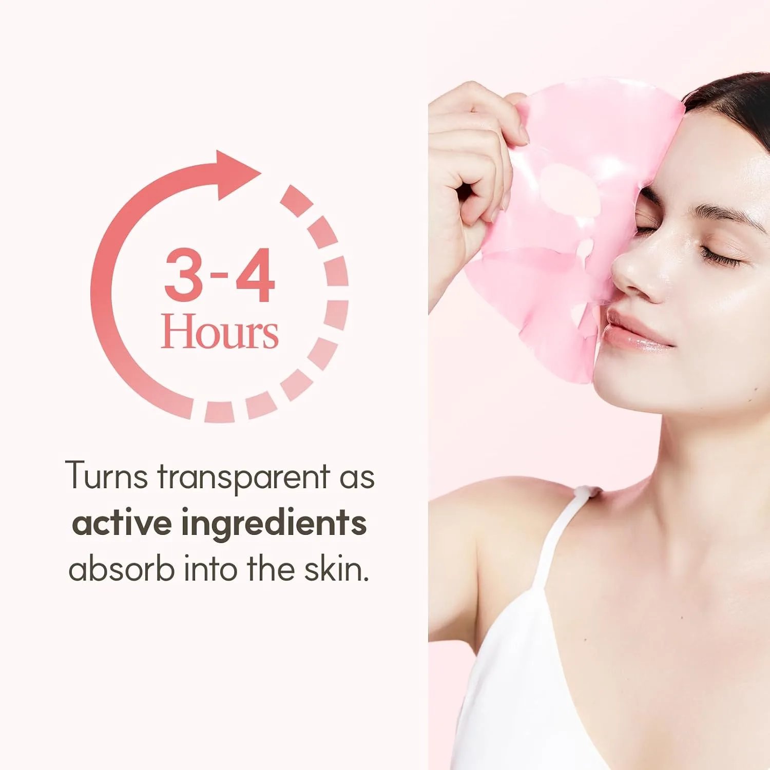 The Face Shop PDRN Collagen Mask, Hydrogel Face Mask, Vegan, 4 Count