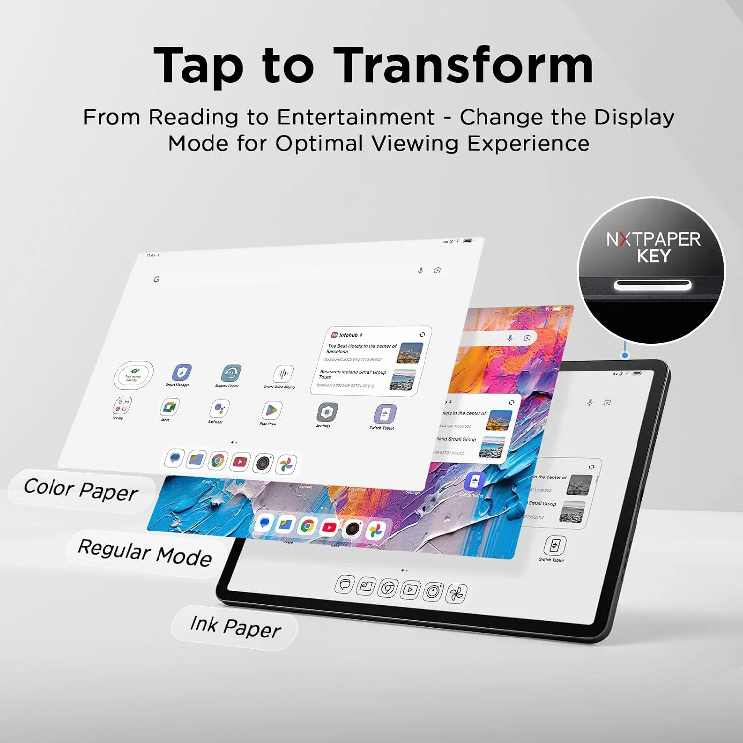 TCL NXTPAPER 11 Plus Android Tablet, 11.5" 2.2K 120Hz Display, 8+256GB