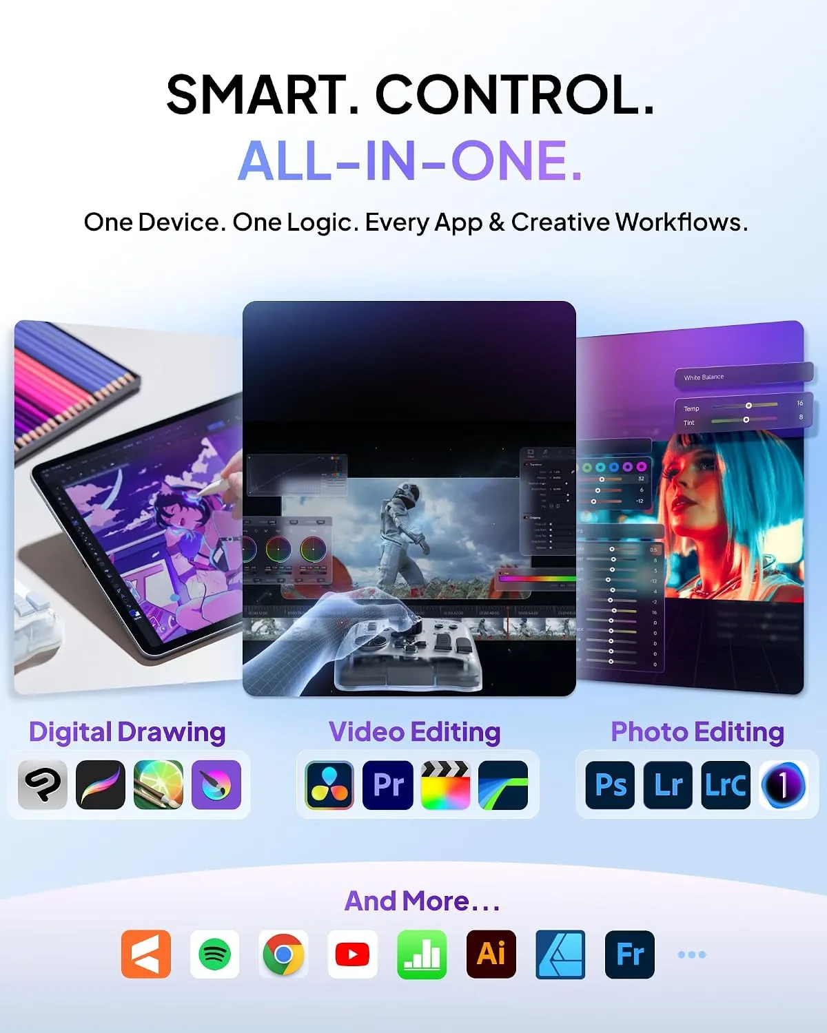 TourBox Elite Plus Editing Controller Kit, Complete Control, MidnightIndigo