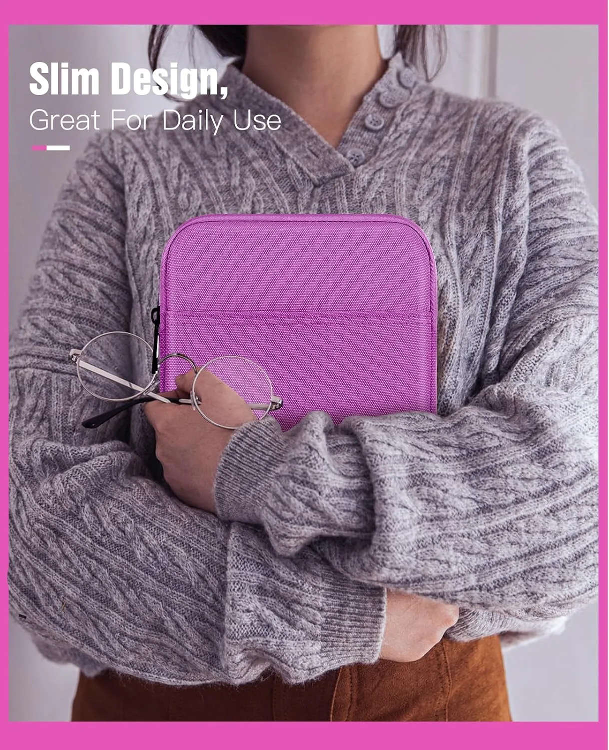 TiMOVO 6-7 Inch Sleeve Case for eReader,Purple