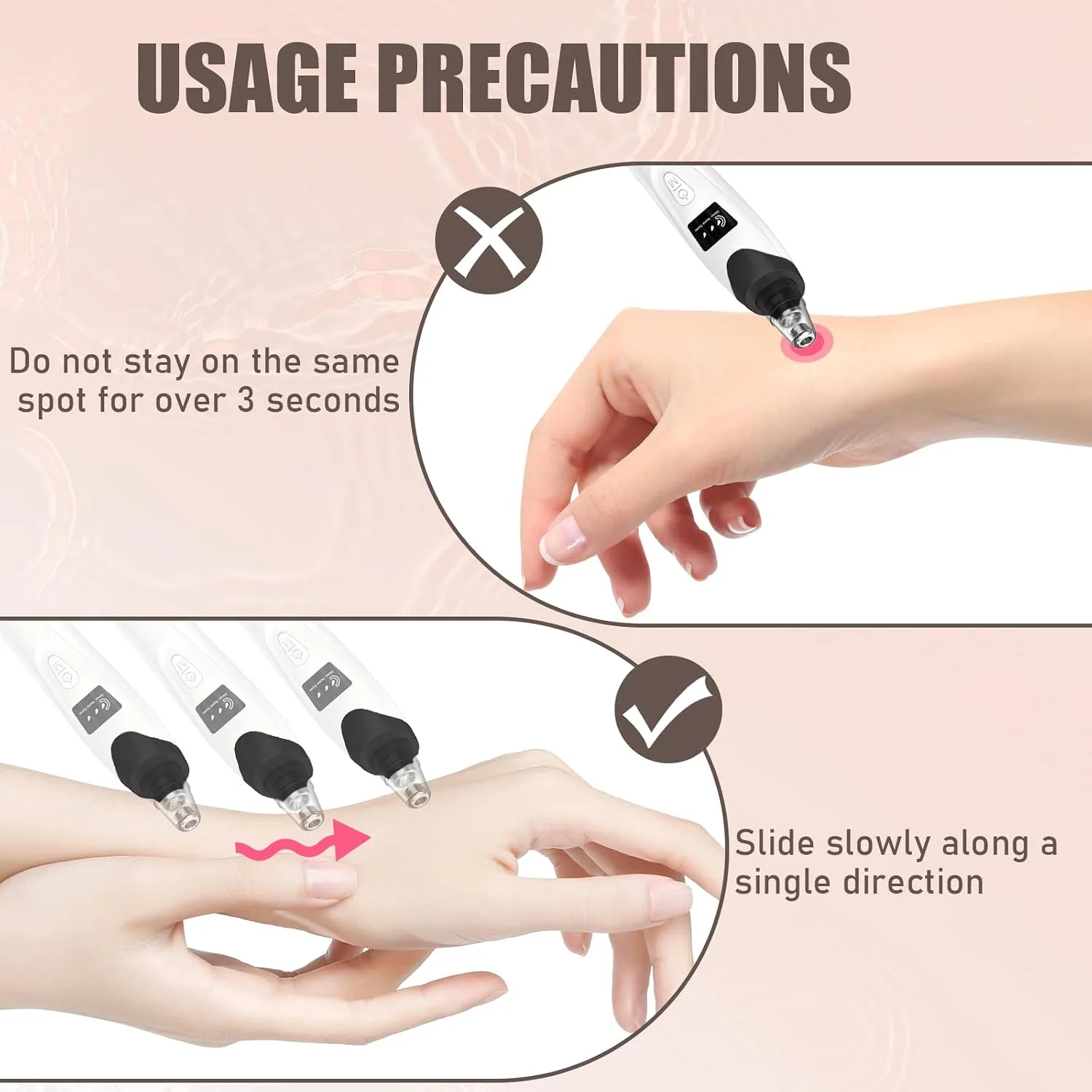 Blackhead Remover Pore Vacuum,Facial Pore Cleaner Blackhead Vacuum (Black)